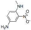N'-メチル-2-ニトロ-1,4-ベンゼンジアミン 化学構造式