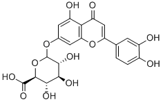 木犀草素-7-葡萄糖醛酸苷, 29741-10-4, 结构式