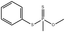 Methyldithiophosphonic acid O-methyl S-phenyl ester Structure