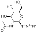 2-ACETAMIDO-2-DEOXY-Β-D-GLUCOPYRANOSYL AZIDE 结构式