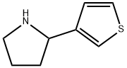 2-Thiophen-3-ylpyrrolidine Struktur