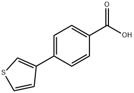 4-(3-噻吩基)苯甲酸, 29886-64-4, 结构式