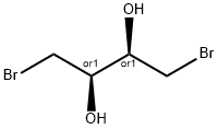 DL-1,4-ジブロモ-2,3-ブタンジオール 化学構造式