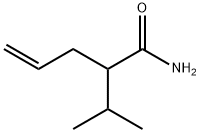 2-アリル-2-イソプロピルアセトアミド 化学構造式