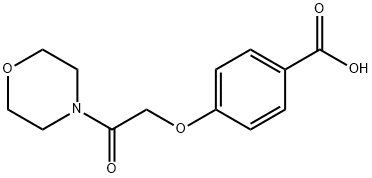 4-(2-モルホリン-4-イル-2-オキソエトキシ)安息香酸 化学構造式