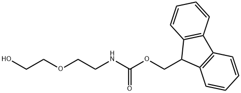 2-[2-(FMOC-氨基)乙氧基]乙醇 结构式