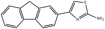 4-(9H-フルオレン-2-イル)-1,3-チアゾール-2-アミン 化学構造式