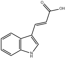 (E)-3-吲哚丙烯酸 结构式