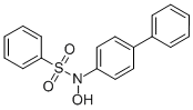 N-(1,1'-ビフェニル-4-イル)-N-ヒドロキシベンゼンスルホンアミド 化学構造式
