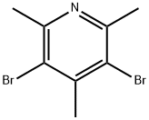 3,5-二溴-2,4,6-三甲基吡啶 结构式