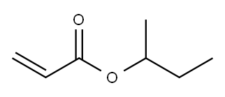 アクリル酸1-メチルプロピル 化学構造式