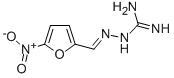1-(5-ニトロフルフリリデン)アミノグアニジン 化学構造式