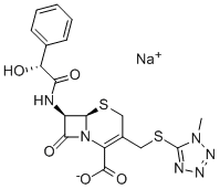 头孢孟多钠, 30034-03-8, 结构式