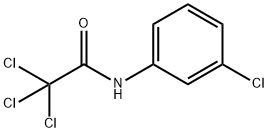 AcetaMide, 2,2,2-trichloro-N-(3-chlorophenyl)- Structure