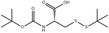 BOC-S-叔丁巯基-L-半胱氨酸, 30044-61-2, 结构式