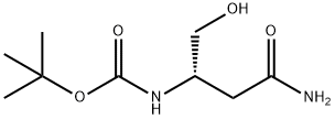 (S)-3-(BOC-氨基)-4-羟基丁酰胺 结构式
