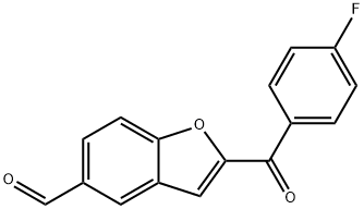 2-(4-FLUOROBENZOYL)-1-BENZOFURAN-5-CARBALDEHYDE Struktur