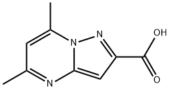 5,7-ジメチルピラゾロ[1,5-A]ピリミジン-2-カルボン酸 化学構造式