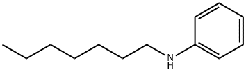 N-庚基苯胺, 3007-70-3, 结构式