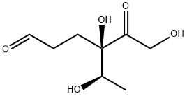 (R)-4,6-Dihydroxy-4-[(R)-1-hydroxyethyl]-5-oxohexanal Structure