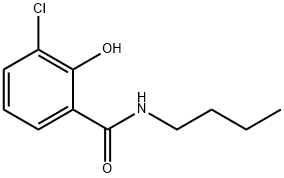 N-butyl-3-chlorosalicylamide Structure