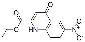 1,4-Dihydro-6-nitro-4-oxoquinoline-2-carboxylic acid ethyl ester Structure