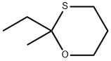 2-エチル-2-メチル-1,3-オキサチアン 化学構造式