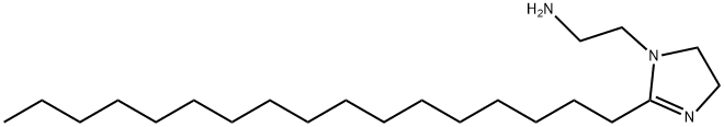 2-(2-十七烷基-4,5-二氢咪唑-1-基)乙胺, 3010-23-9, 结构式