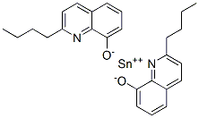 すず(II)ビス(2-ブチルキノリン-8-オラート) 化学構造式
