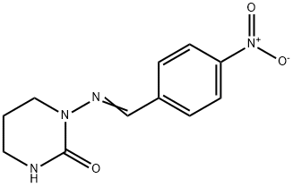 3-(4-Nitrobenzylideneamino)tetrahydro-2(1H)-pyrimidinone Structure