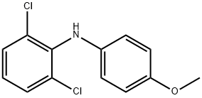 2,6-Dichloro-N-(4-Methoxyphenyl) Benzenamine 结构式