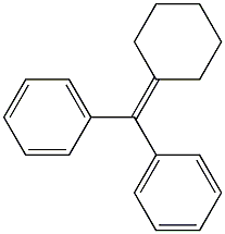 シクロヘキシリデンジフェニルメタン 化学構造式