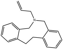 6-アリル-6,7,12,13-テトラヒドロ-5H-ジベンゾ[c,g]アゾニン 化学構造式