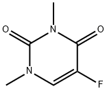 1,3-ジメチル-5-フルオロウラシル 化学構造式