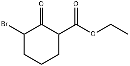 3-ブロモ-2-オキソ-1-シクロヘキサンカルボン酸エチル 化学構造式