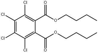 二丁基-3,4,5,6-四氯-1,2-苯二甲酸酯 结构式