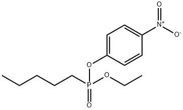 Pentylphosphonic acid p-nitrophenylethyl ester Struktur