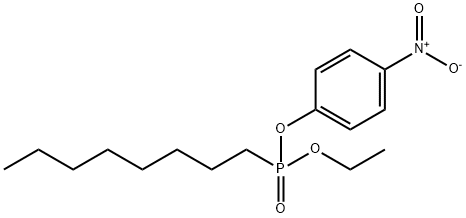 Octylphosphonic acid ethyl p-nitrophenyl ester Structure