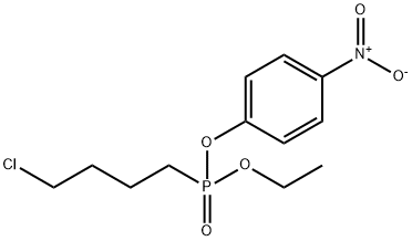 (4-Chlorobutyl)phosphonic acid ethyl p-nitrophenyl ester Structure