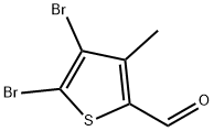 4,5-二溴-3-甲基噻吩-2-甲醛 结构式
