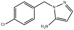 1-(4-CHLOROBENZYL)-1H-PYRAZOL-5-AMINE HYDROCHLORIDE 结构式