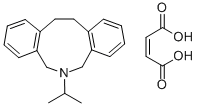 6-Isopropyl-5,7,12,13-tetrahydro-6H-dibenz(c,g)azonine maleate Structure