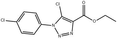 ETHYL 5-CHLORO-1-(4-CHLOROPHENYL)-1H-1,2,3-TRIAZOLE-4-CARBOXYLATE, TECH Struktur