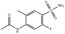 N-[4-(AMINOSULFONYL)-5-FLUORO-2-METHYLPHENYL]ACETAMIDE 结构式