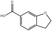 2,3-二氢苯并呋喃-6-羧酸, 301836-57-7, 结构式