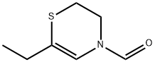 4H-1,4-Thiazine-4-carboxaldehyde, 6-ethyl-2,3-dihydro- (8CI) Struktur