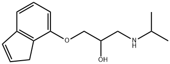 1-[(1H-Inden-7-yl)oxy]-3-[(1-methylethyl)amino]-2-propanol Struktur