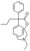 2,2-ジフェニル吉草酸2-(ジエチルアミノ)エチル 化学構造式