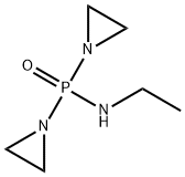 Bis(1-aziridinyl)(ethylamino)phosphine oxide 结构式