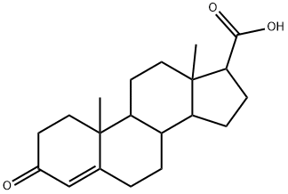 4-Androsten-3-one-5-ene-17-carboxylic acid Struktur